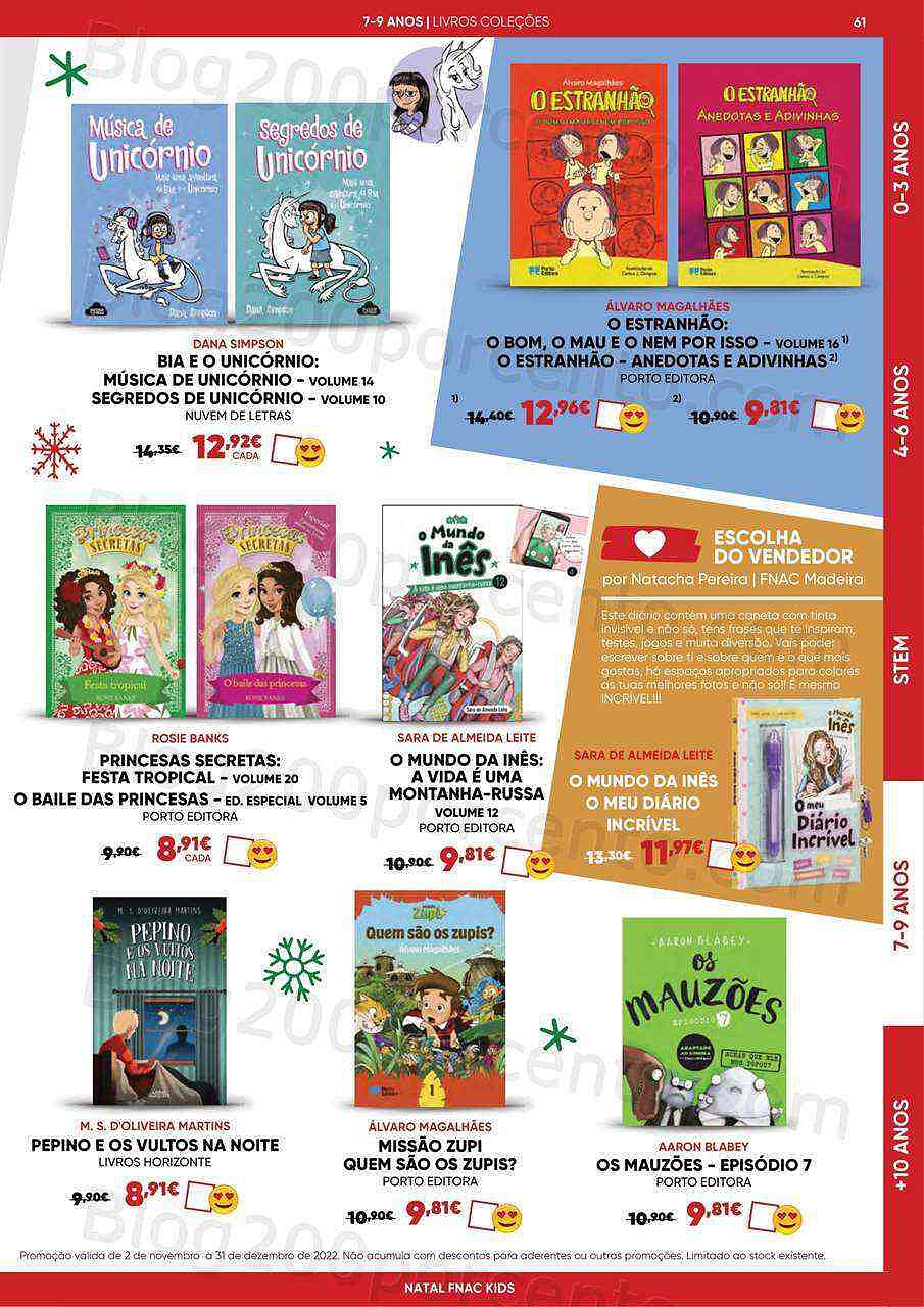 Antevisão Folheto FNAC Kids Natal Promoções até 31 dezembro