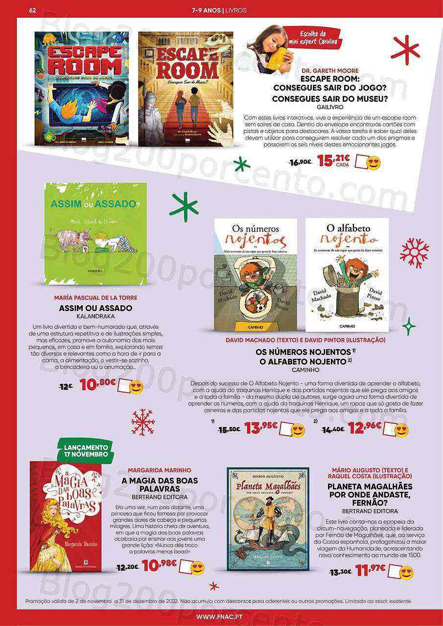Antevisão Folheto FNAC Kids Natal Promoções até 31 dezembro