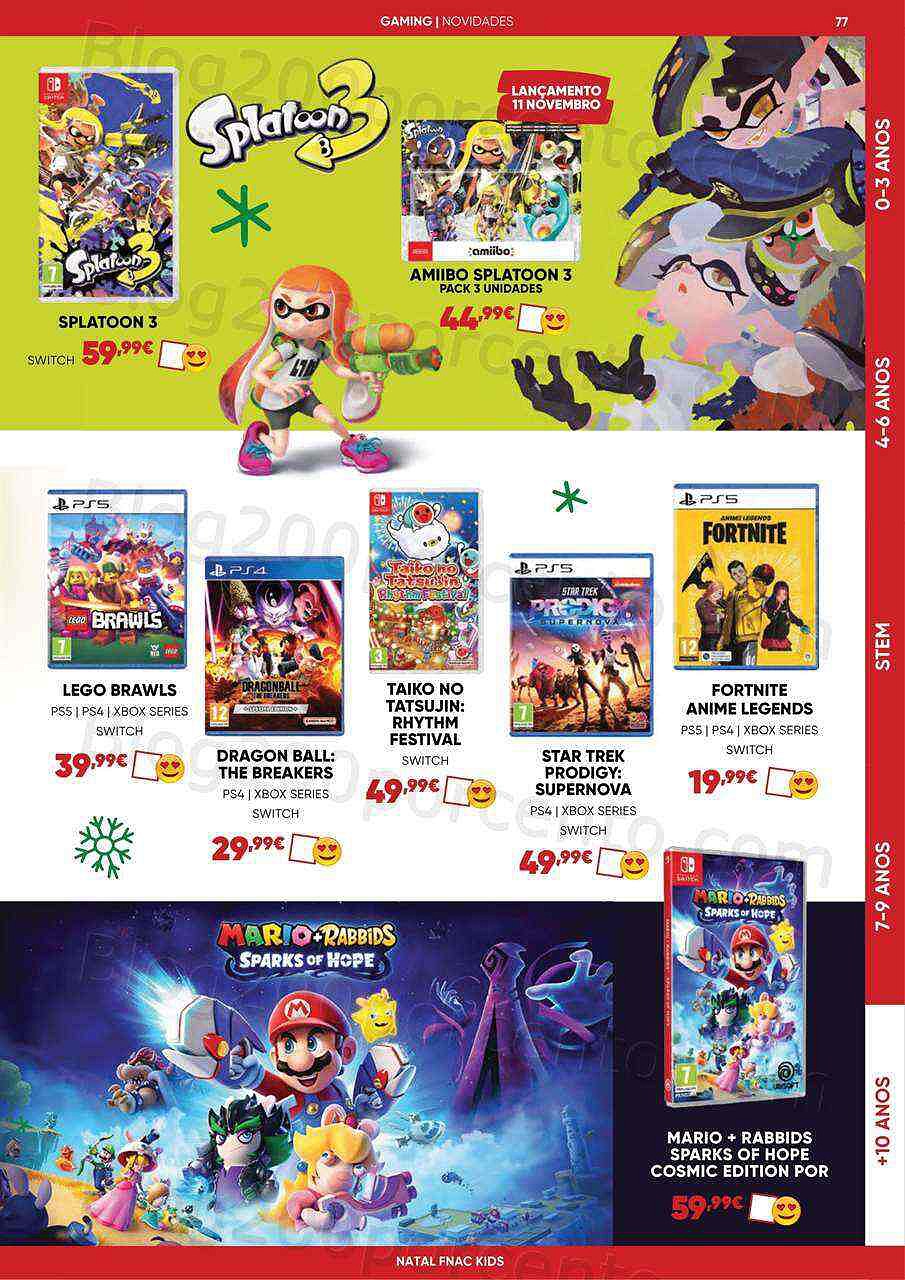 Antevisão Folheto FNAC Kids Natal Promoções até 31 dezembro