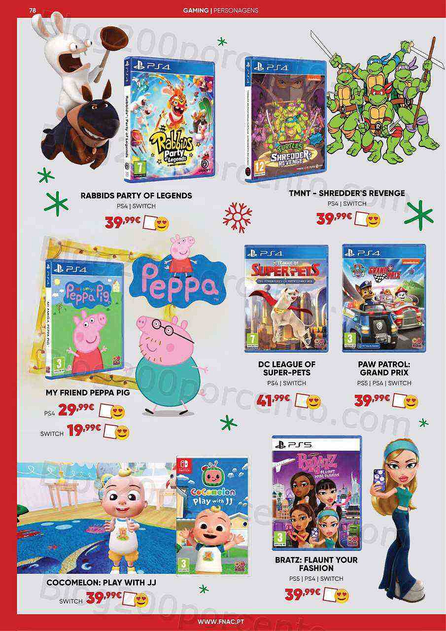 Antevisão Folheto FNAC Kids Natal Promoções até 31 dezembro