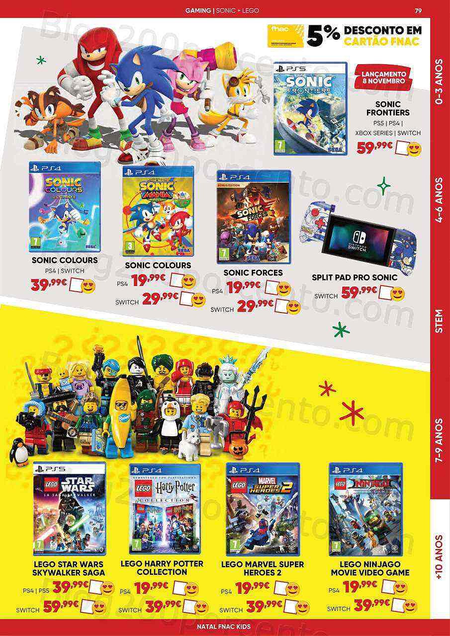 Antevisão Folheto FNAC Kids Natal Promoções até 31 dezembro
