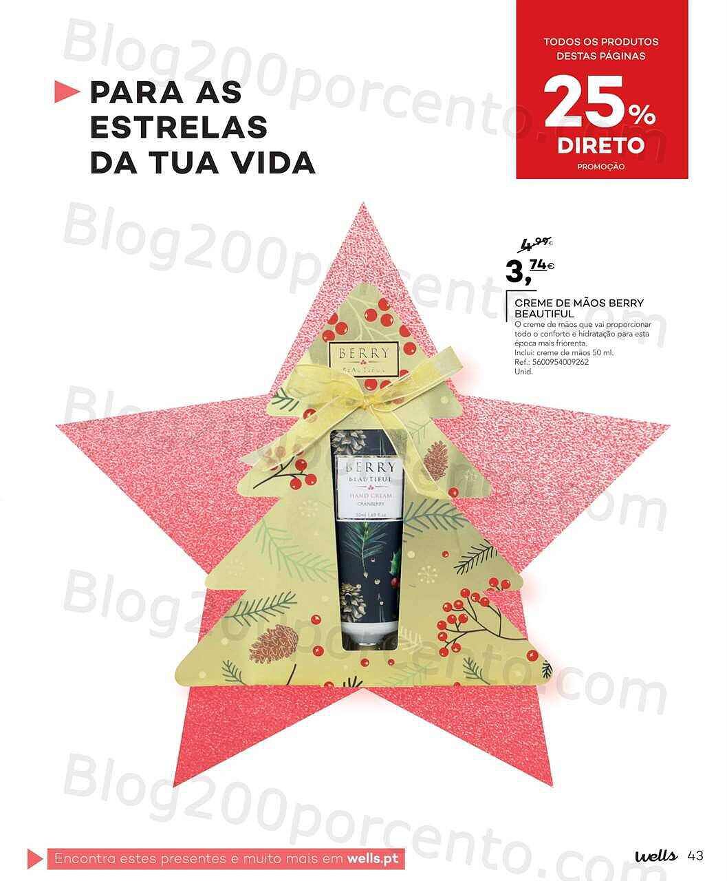 Antevisão Folheto WELLS Natal Promoções até 31 dezembro