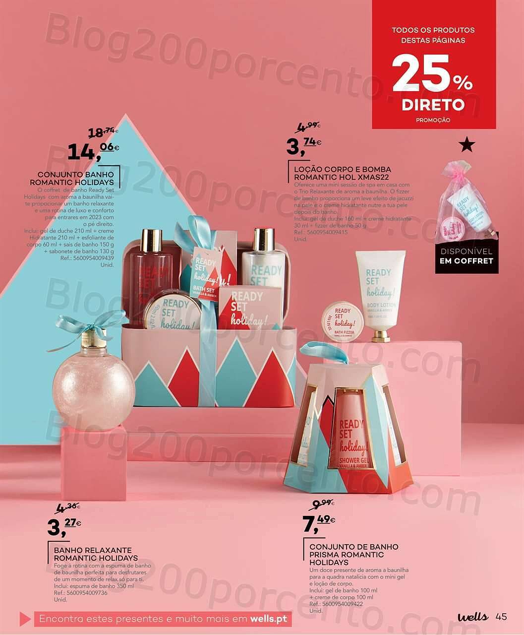 Antevisão Folheto WELLS Natal Promoções até 31 dezembro