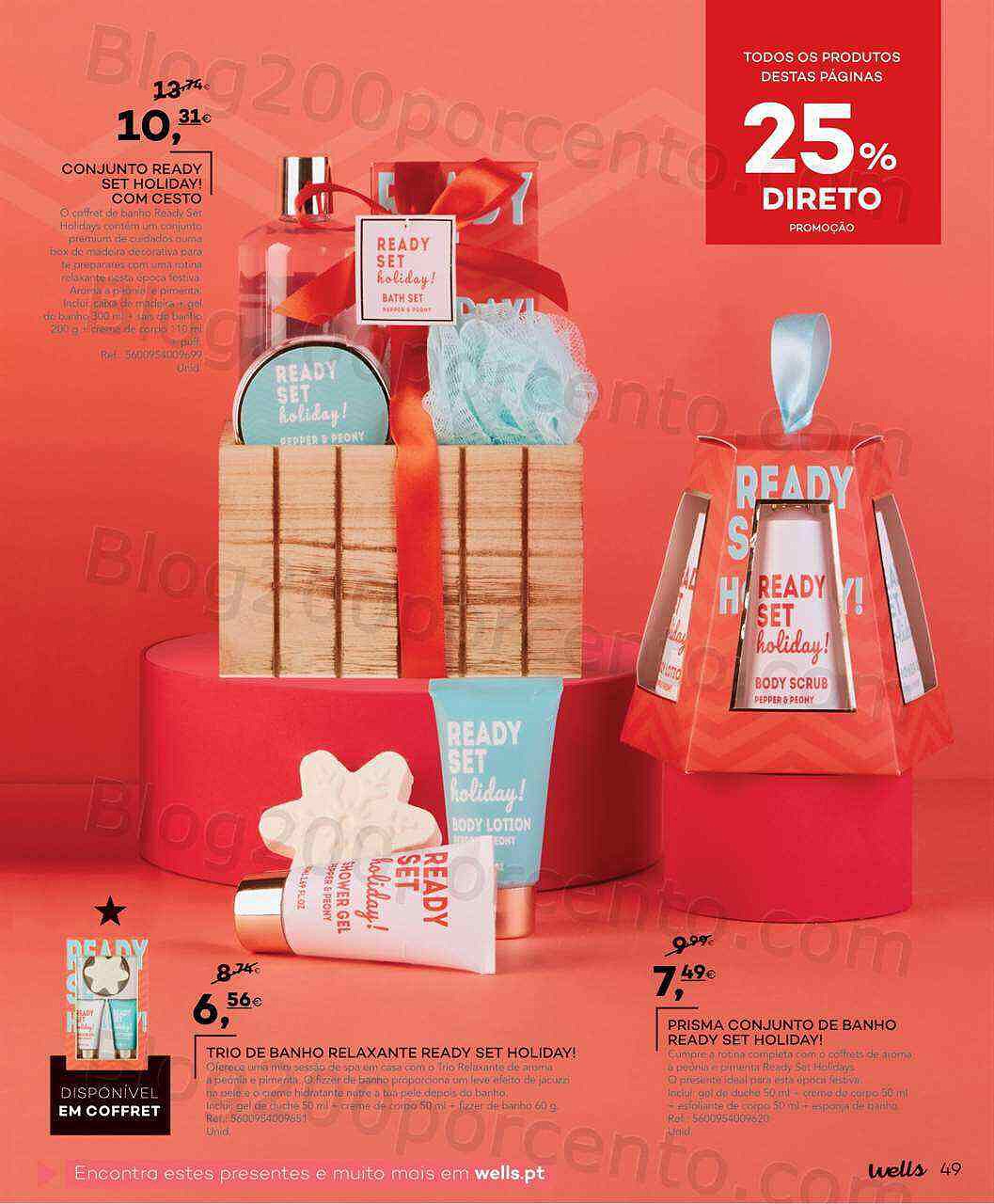 Antevisão Folheto WELLS Natal Promoções até 31 dezembro