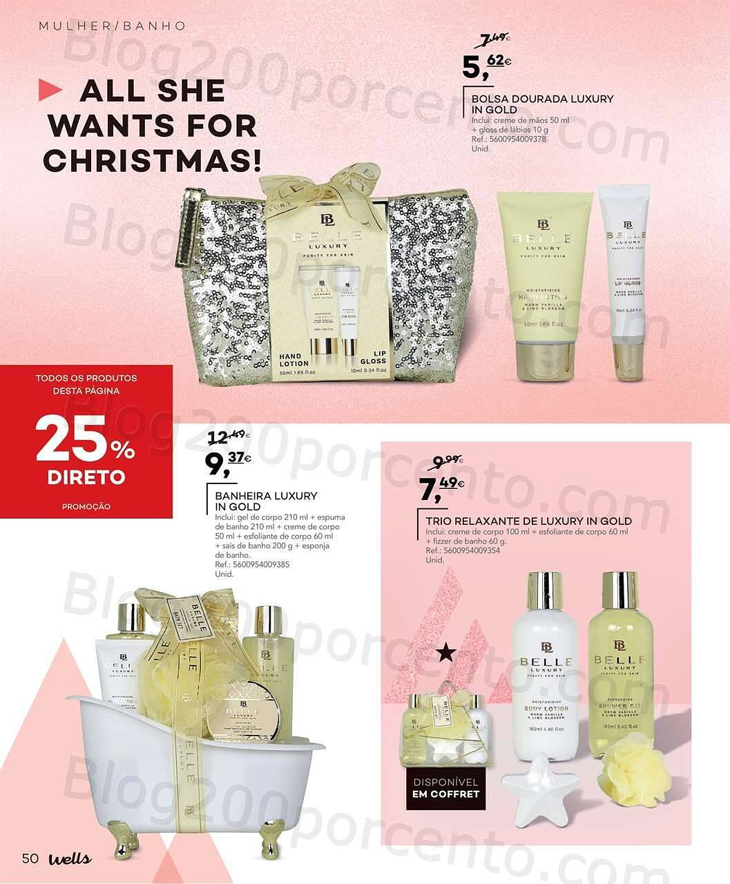 Antevisão Folheto WELLS Natal Promoções até 31 dezembro