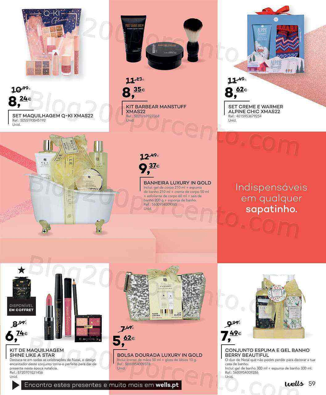 Antevisão Folheto WELLS Natal Promoções até 31 dezembro