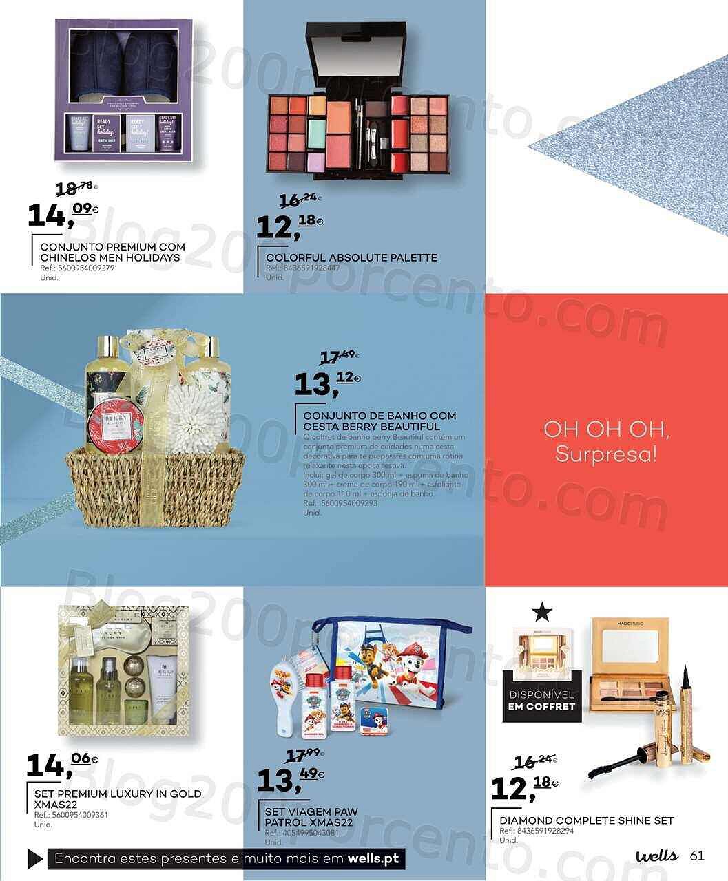 Antevisão Folheto WELLS Natal Promoções até 31 dezembro