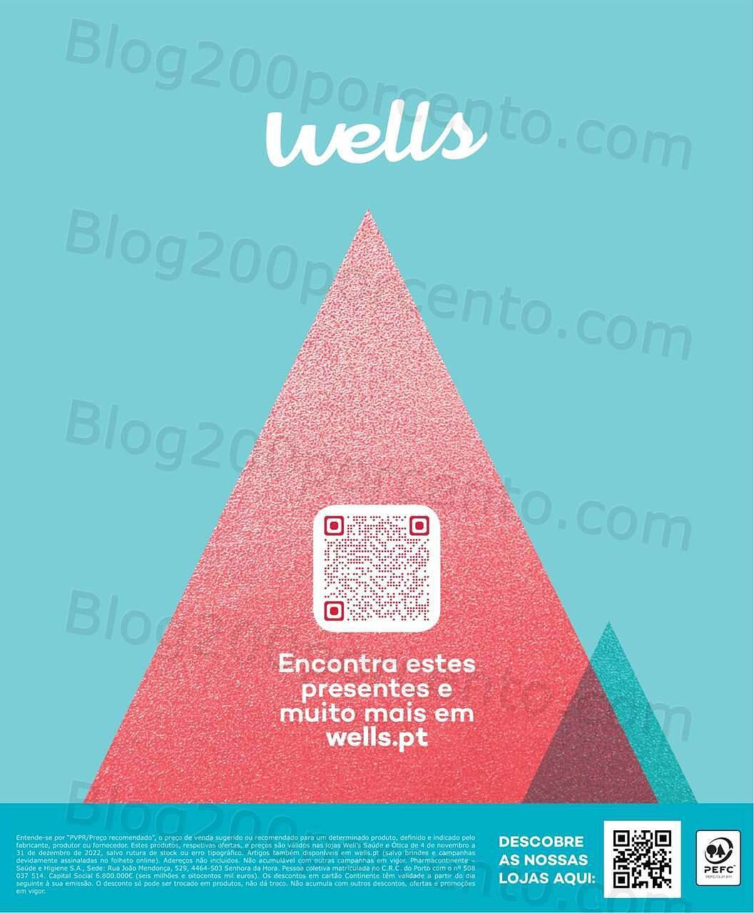 Antevisão Folheto WELLS Natal Promoções até 31 dezembro