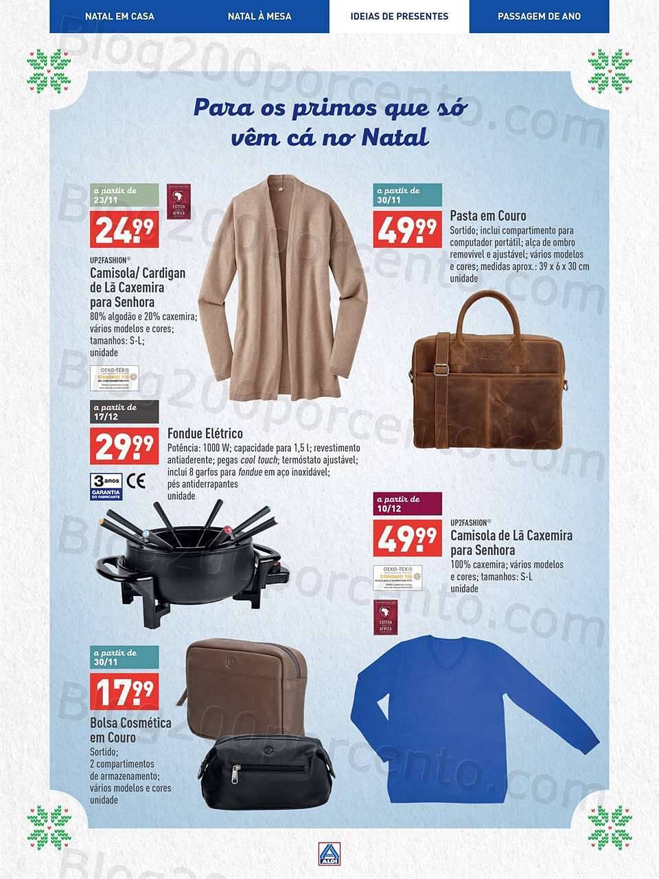 Antevisão Folheto ALDI Natal Promoções até 31 dezembro