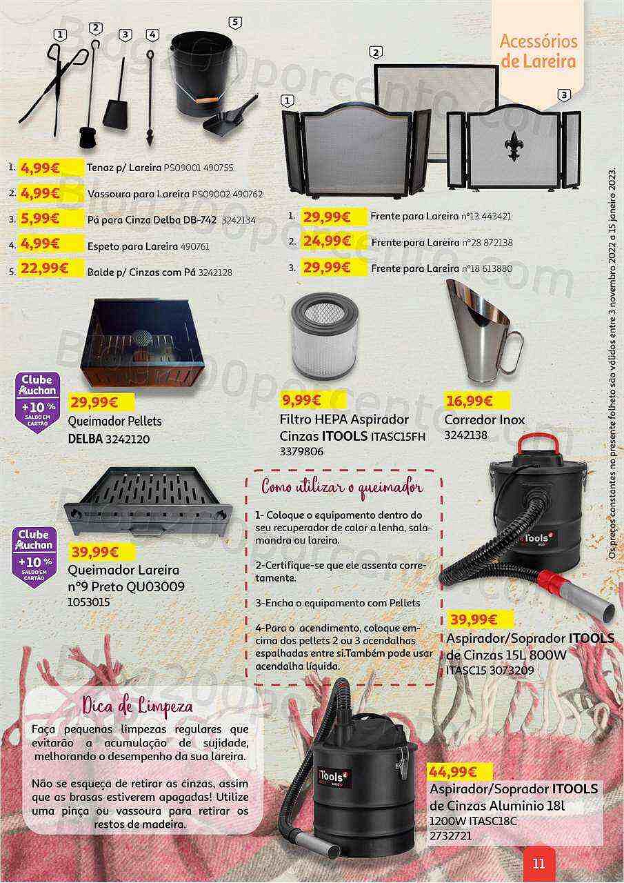 Antevisão Folheto AUCHAN Aquecimento 3 novembro a 15 janeiro