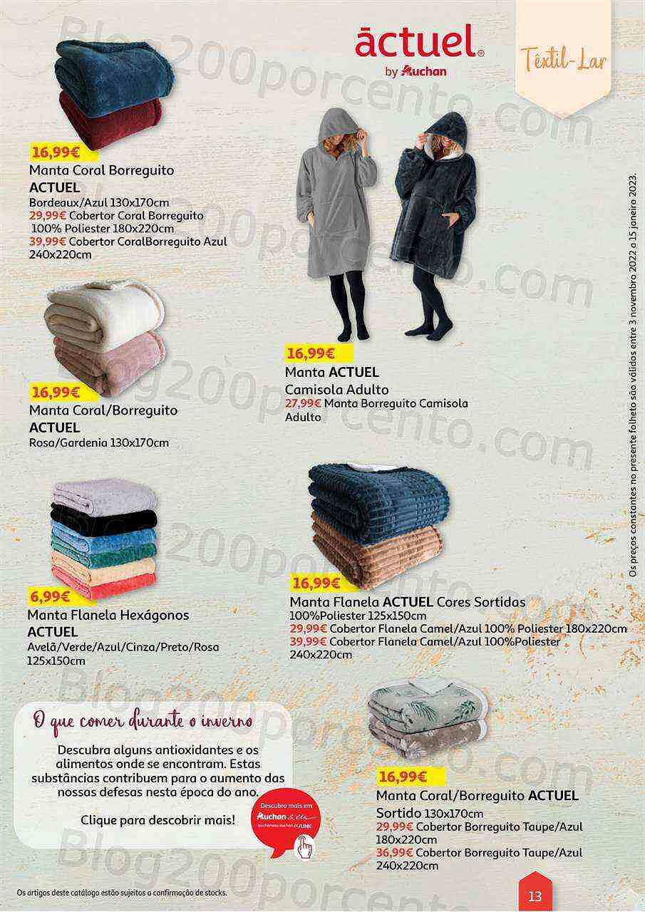 Antevisão Folheto AUCHAN Aquecimento 3 novembro a 15 janeiro