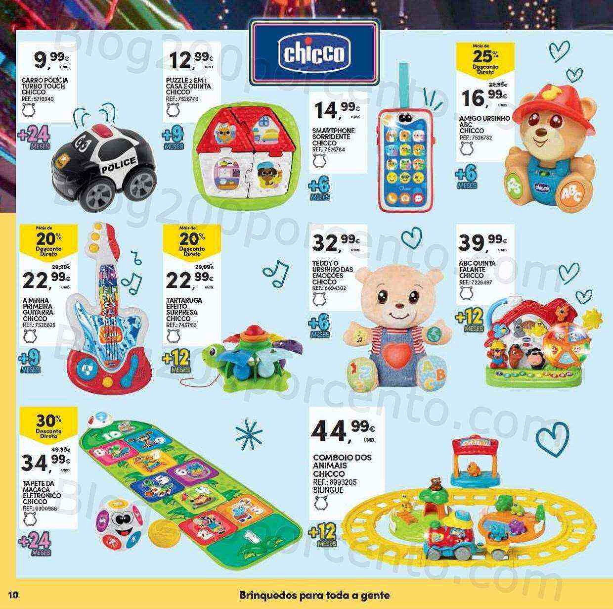 Antevisão Folheto CONTINENTE Brinquedos de Natal Promoções de 8 novembro a 11 dezembro