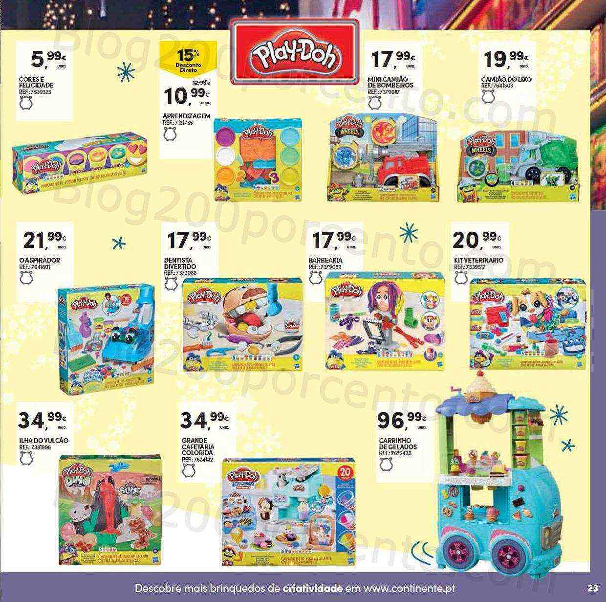 Antevisão Folheto CONTINENTE Brinquedos de Natal Promoções de 8 novembro a 11 dezembro