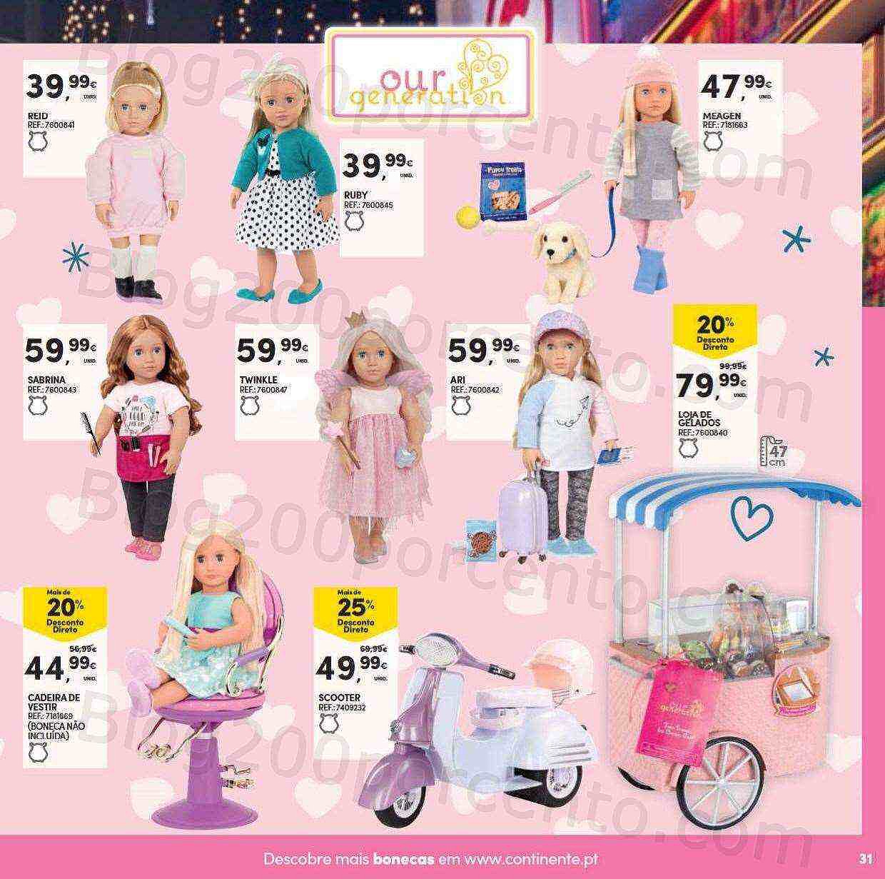 Antevisão Folheto CONTINENTE Brinquedos de Natal Promoções de 8 novembro a 11 dezembro