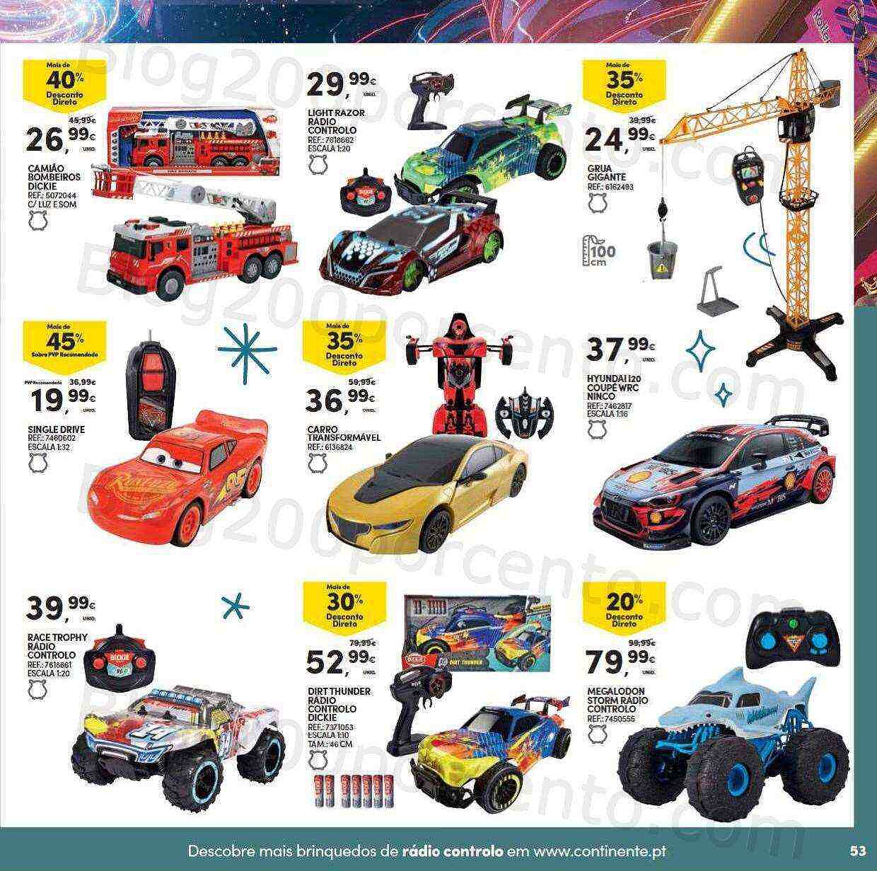 Antevisão Folheto CONTINENTE Brinquedos de Natal Promoções de 8 novembro a 11 dezembro