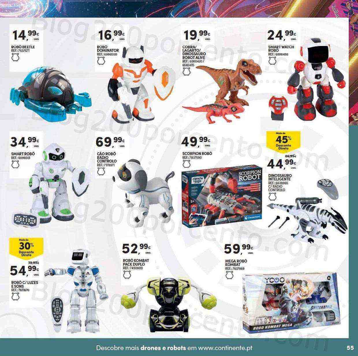 Antevisão Folheto CONTINENTE Brinquedos de Natal Promoções de 8 novembro a 11 dezembro