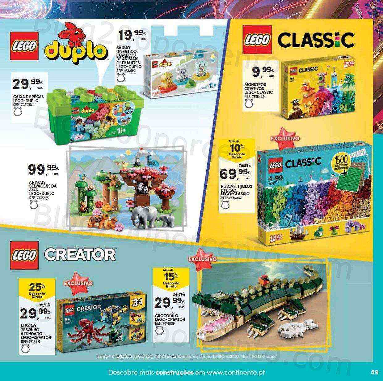 Antevisão Folheto CONTINENTE Brinquedos de Natal Promoções de 8 novembro a 11 dezembro