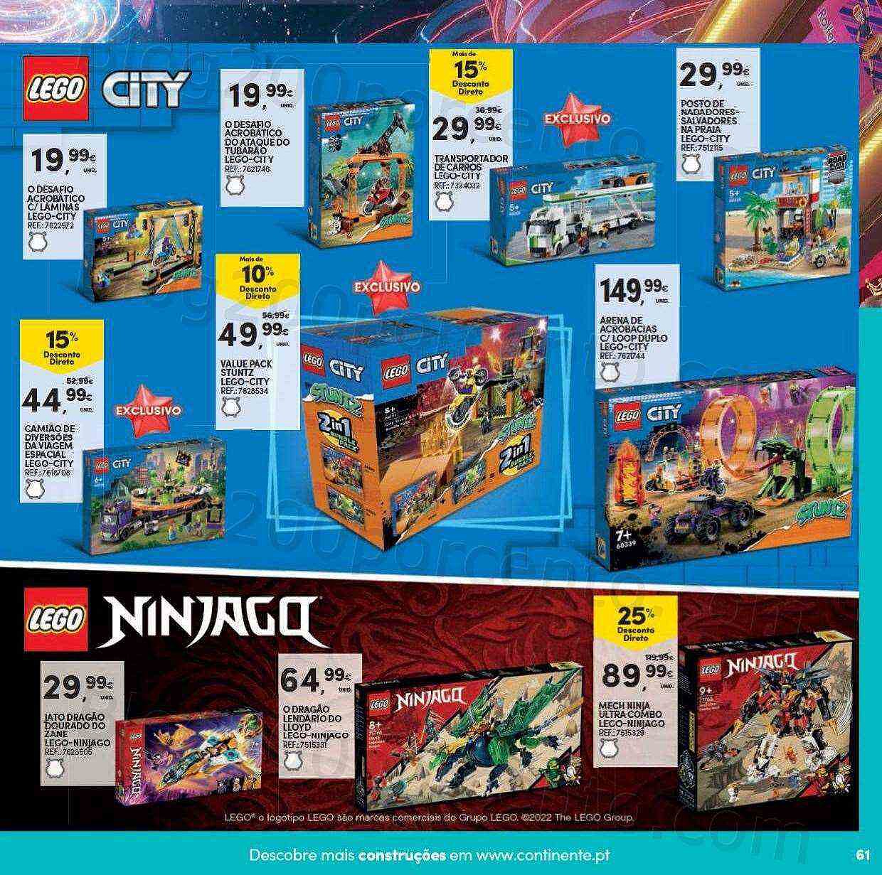 Antevisão Folheto CONTINENTE Brinquedos de Natal Promoções de 8 novembro a 11 dezembro