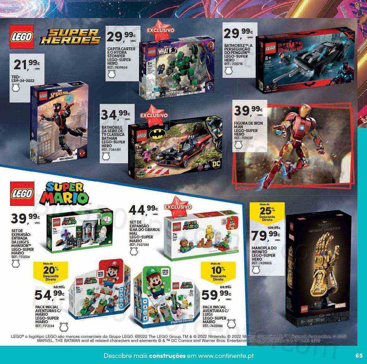 Antevisão Folheto CONTINENTE Brinquedos de Natal Promoções de 8 novembro a 11 dezembro