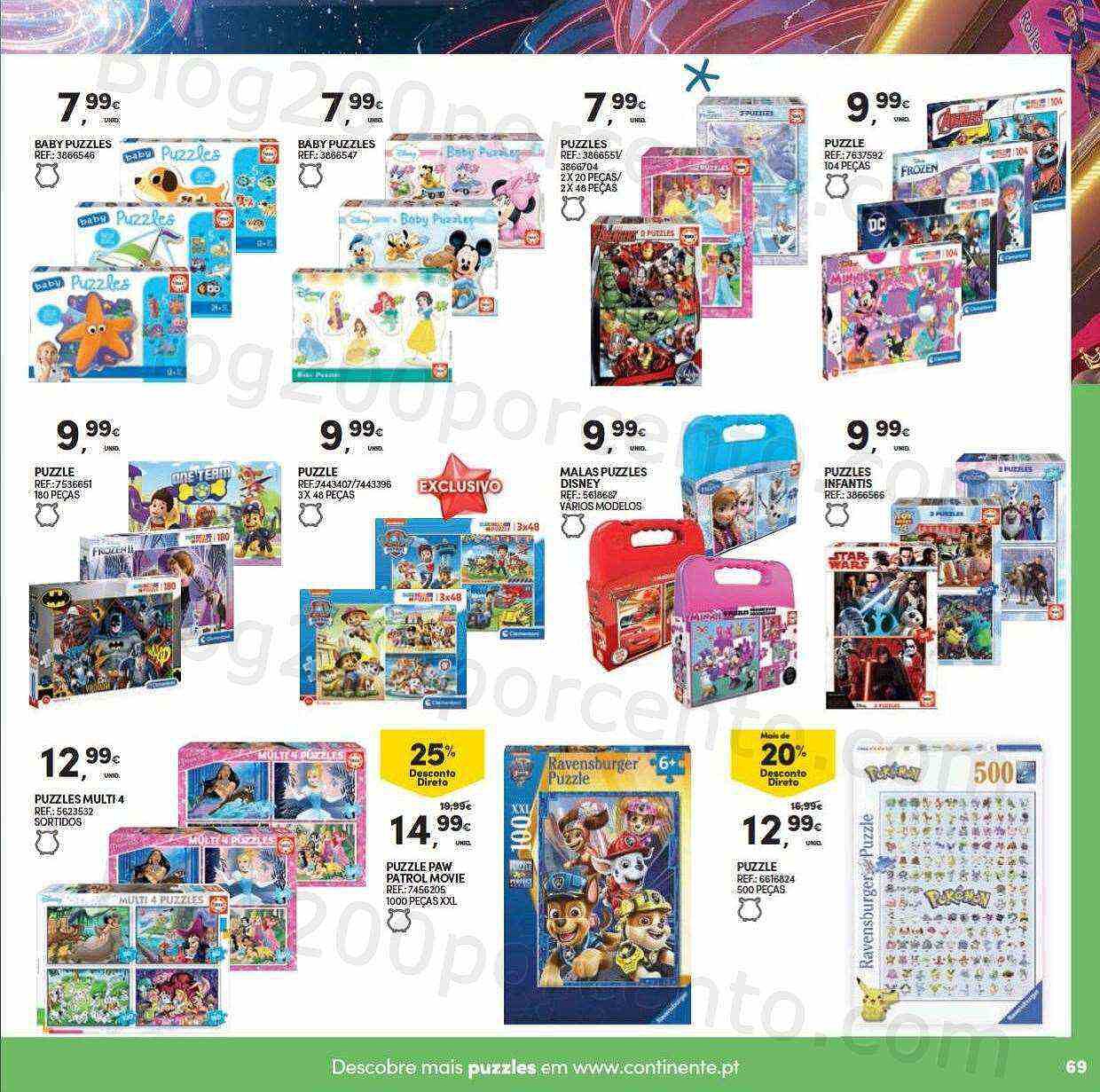 Antevisão Folheto CONTINENTE Brinquedos de Natal Promoções de 8 novembro a 11 dezembro