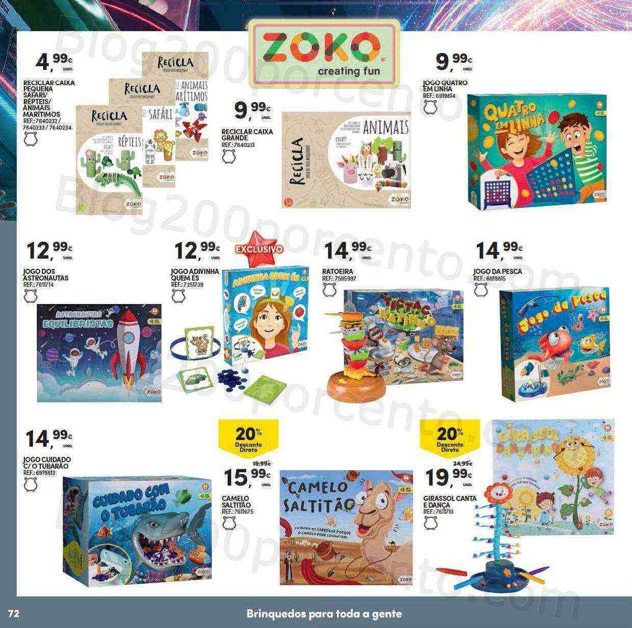 Antevisão Folheto CONTINENTE Brinquedos de Natal Promoções de 8 novembro a 11 dezembro