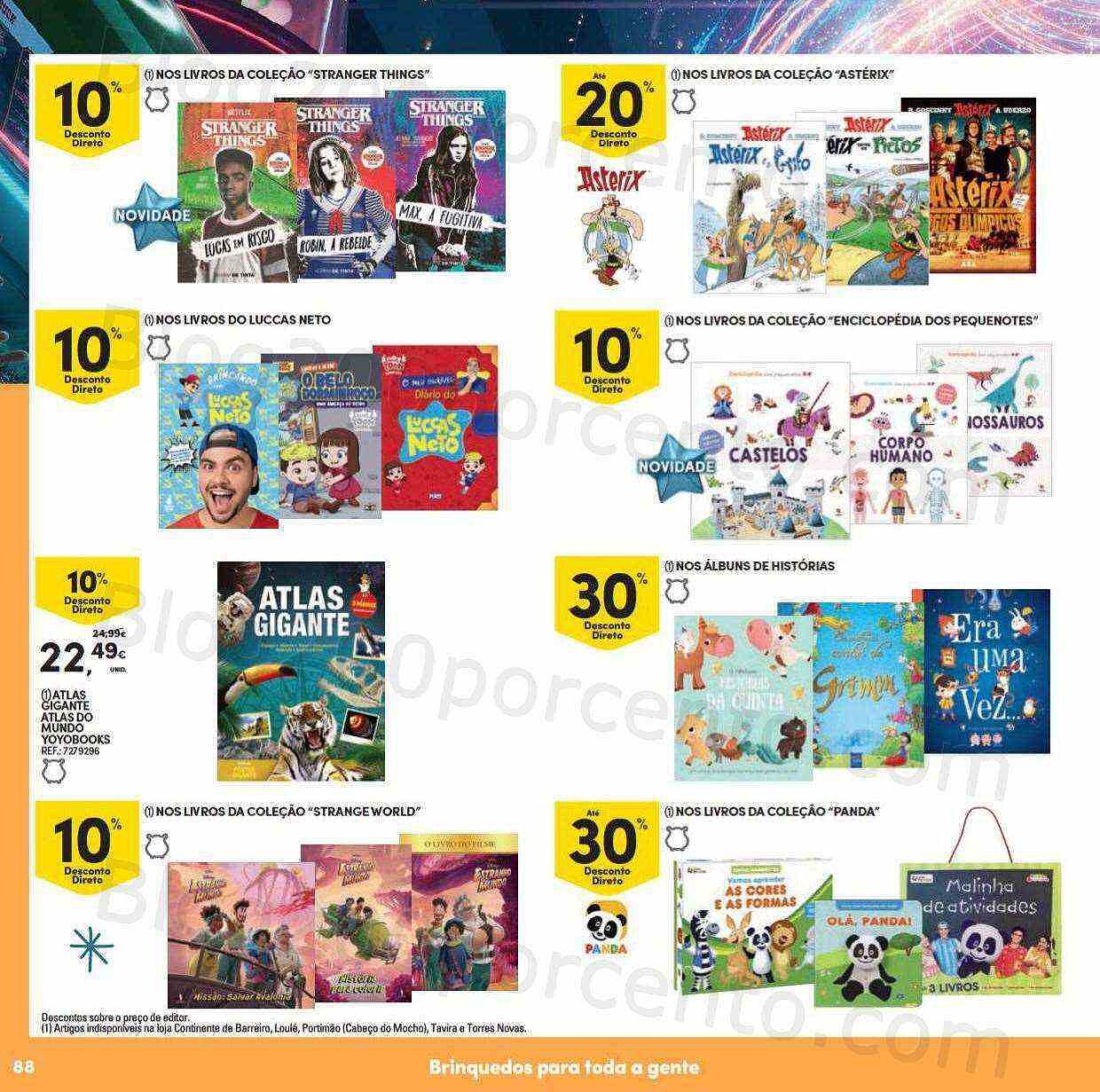 Antevisão Folheto CONTINENTE Brinquedos de Natal Promoções de 8 novembro a 11 dezembro