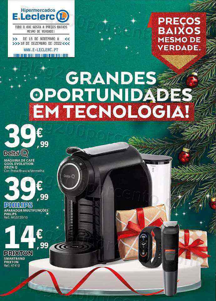 Antevisão Folheto E-LECLERC Promoções de 15 novembro a 18 dezembro