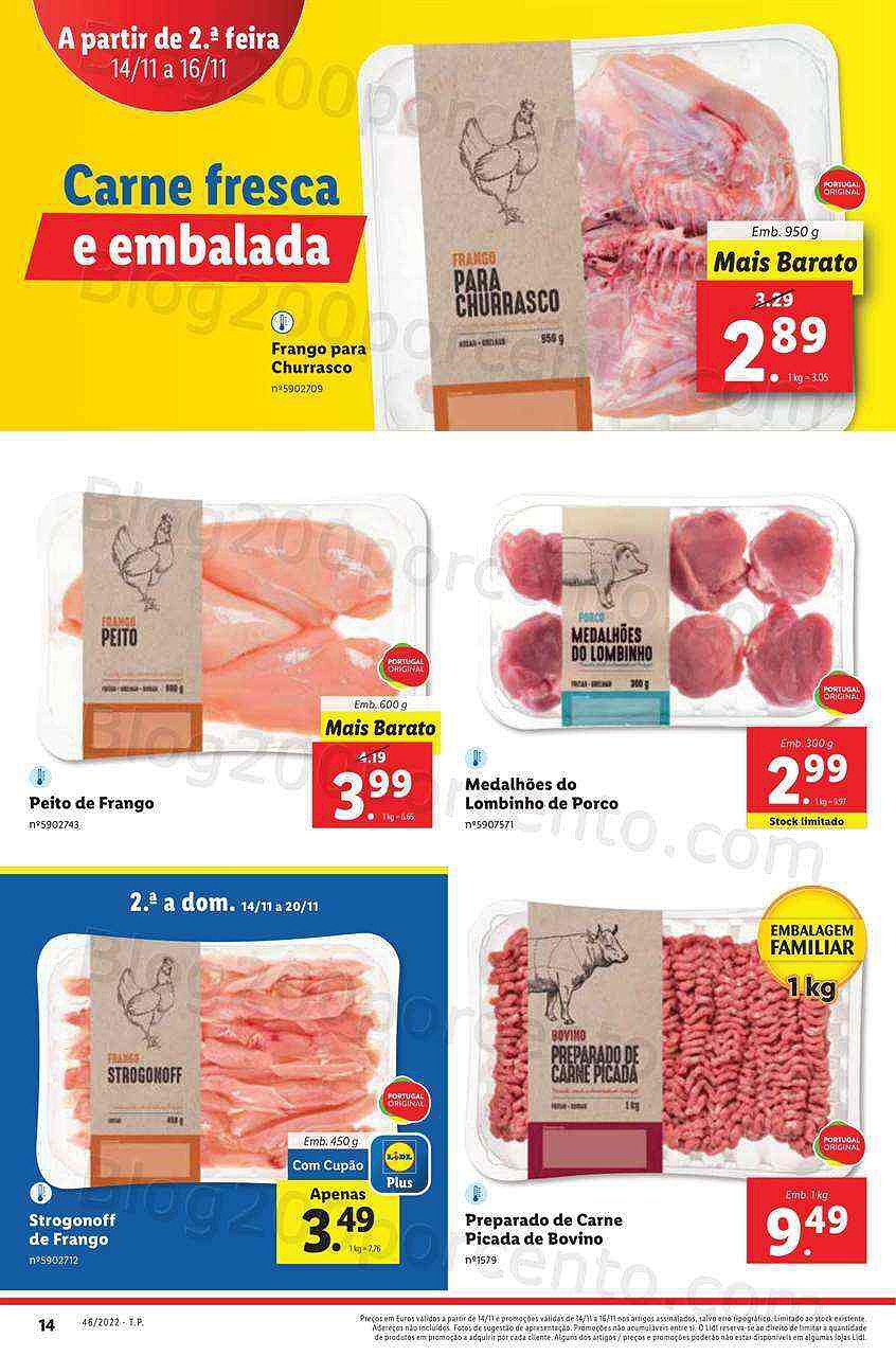 Antevisão Folheto LIDL Promoções a partir de segunda - 14 novembro