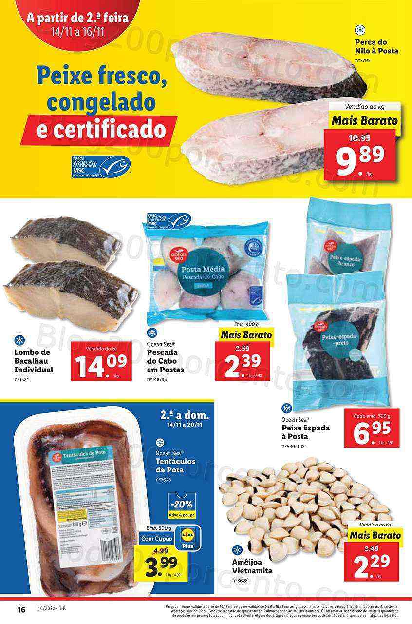 Antevisão Folheto LIDL Promoções a partir de segunda - 14 novembro