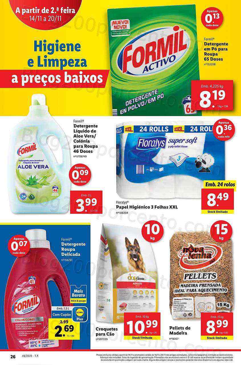 Antevisão Folheto LIDL Promoções a partir de segunda - 14 novembro