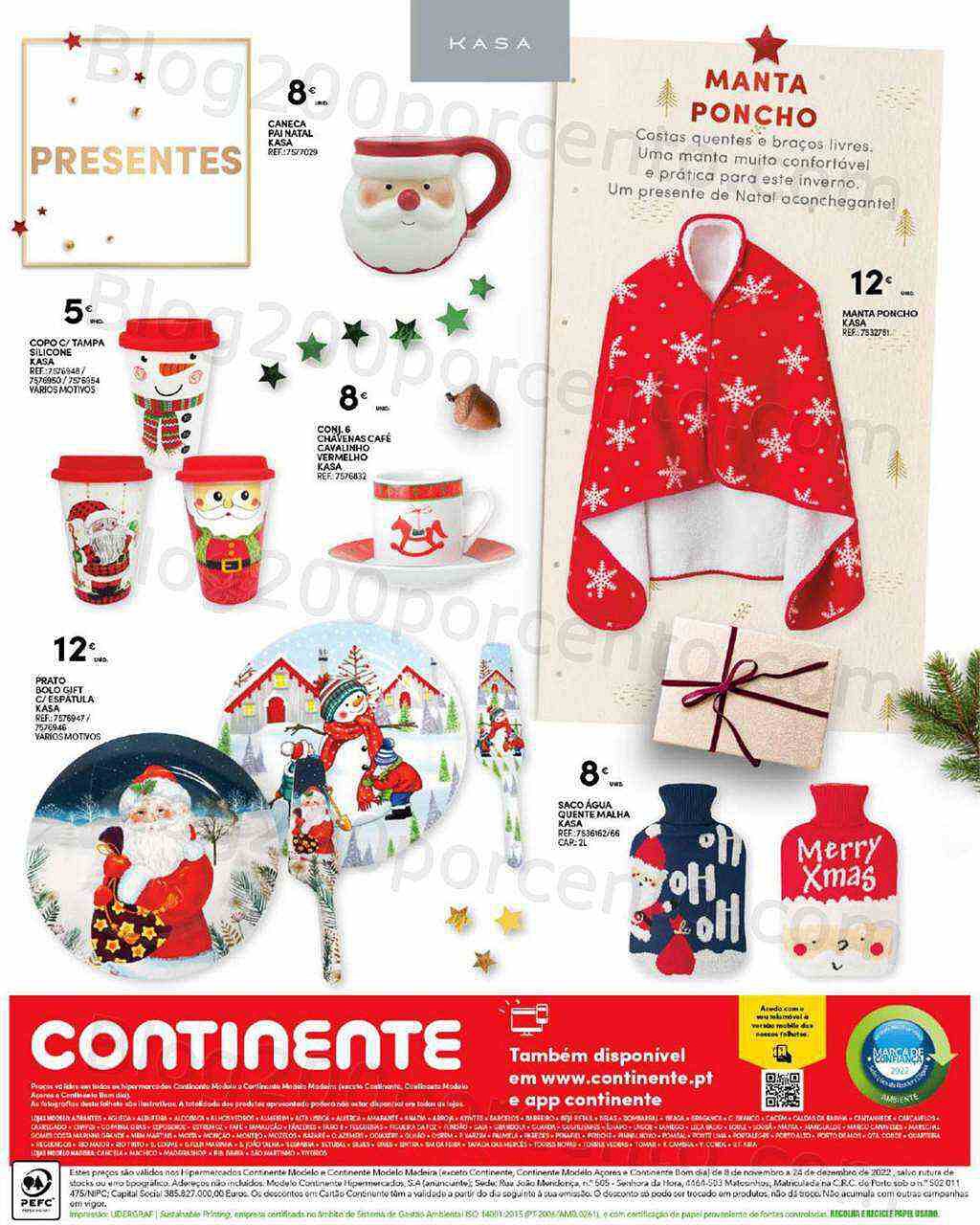 Antevisão Folheto CONTINENTE Natal Madeira Promoções de 10 novembro a 24 dezembro