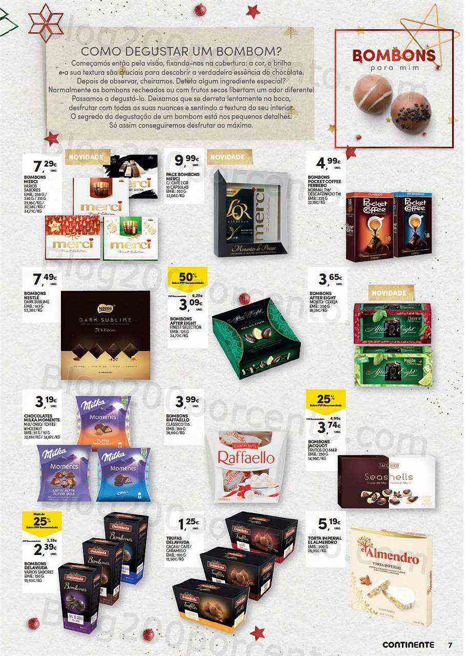Antevisão Folheto CONTINENTE Natal Alimentar Promoções de 15 novembro a 24 dezembro