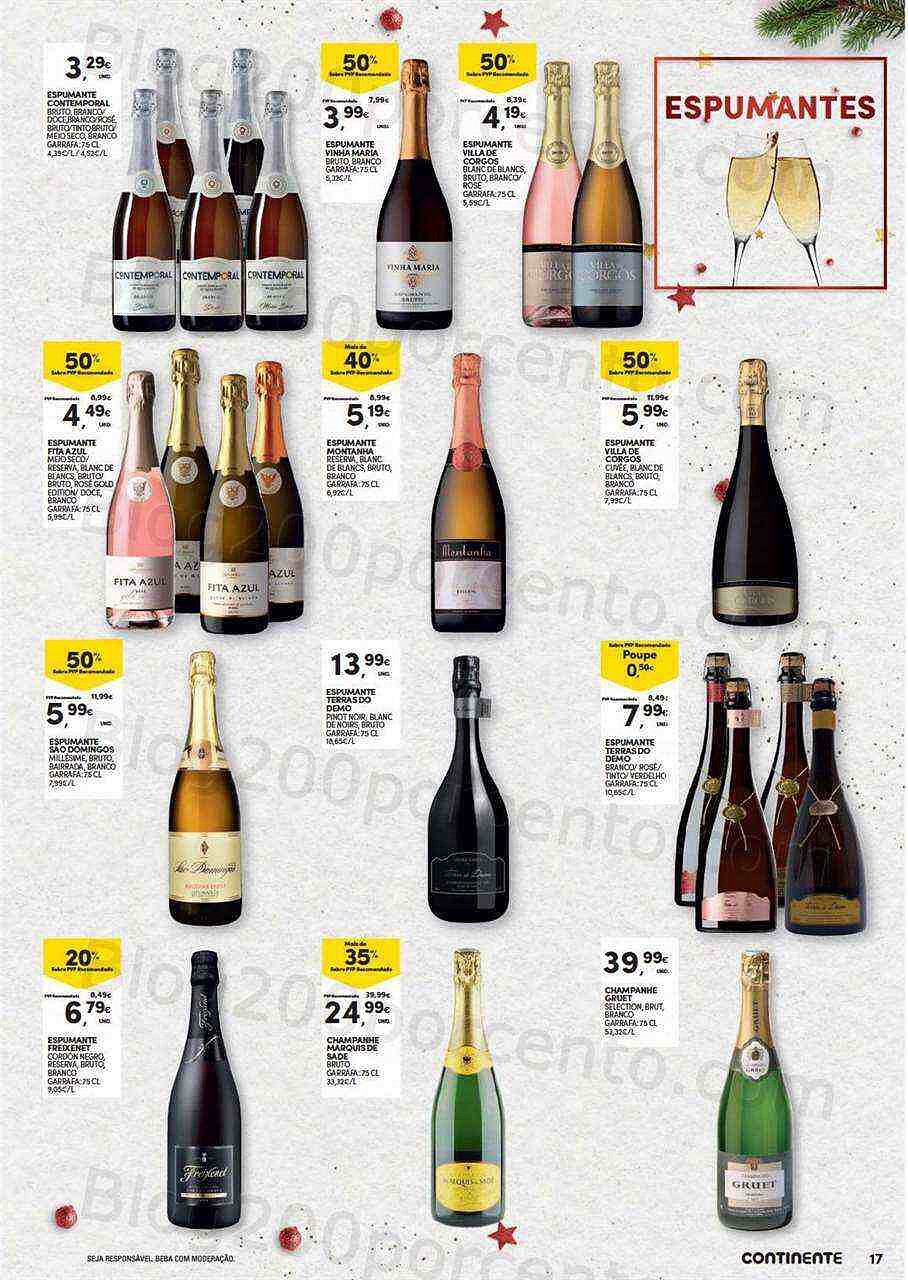 Antevisão Folheto CONTINENTE Natal Alimentar Promoções de 15 novembro a 24 dezembro