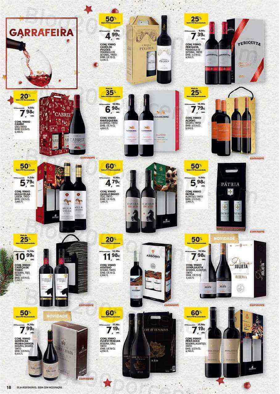 Antevisão Folheto CONTINENTE Natal Alimentar Promoções de 15 novembro a 24 dezembro