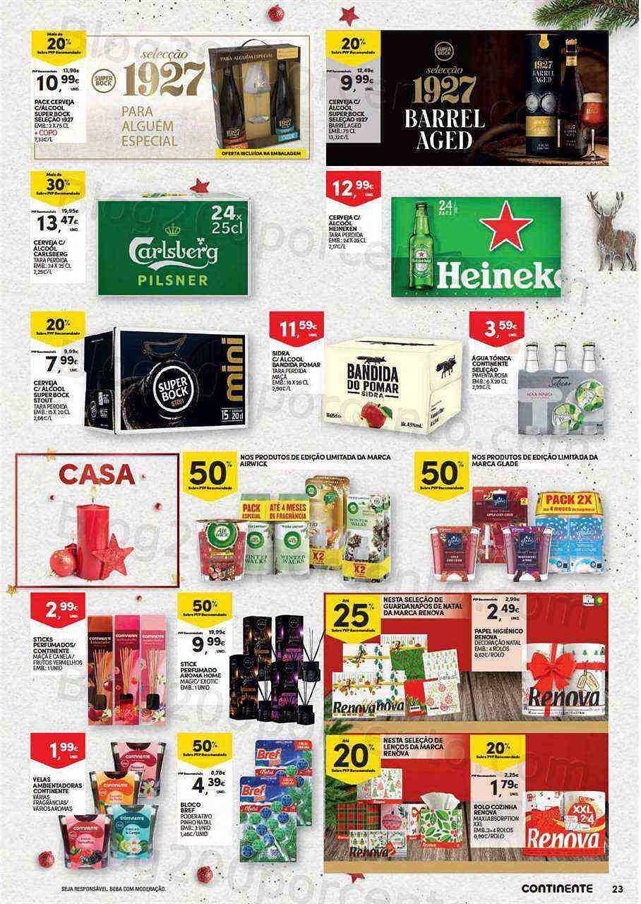 Antevisão Folheto CONTINENTE Natal Alimentar Promoções de 15 novembro a 24 dezembro