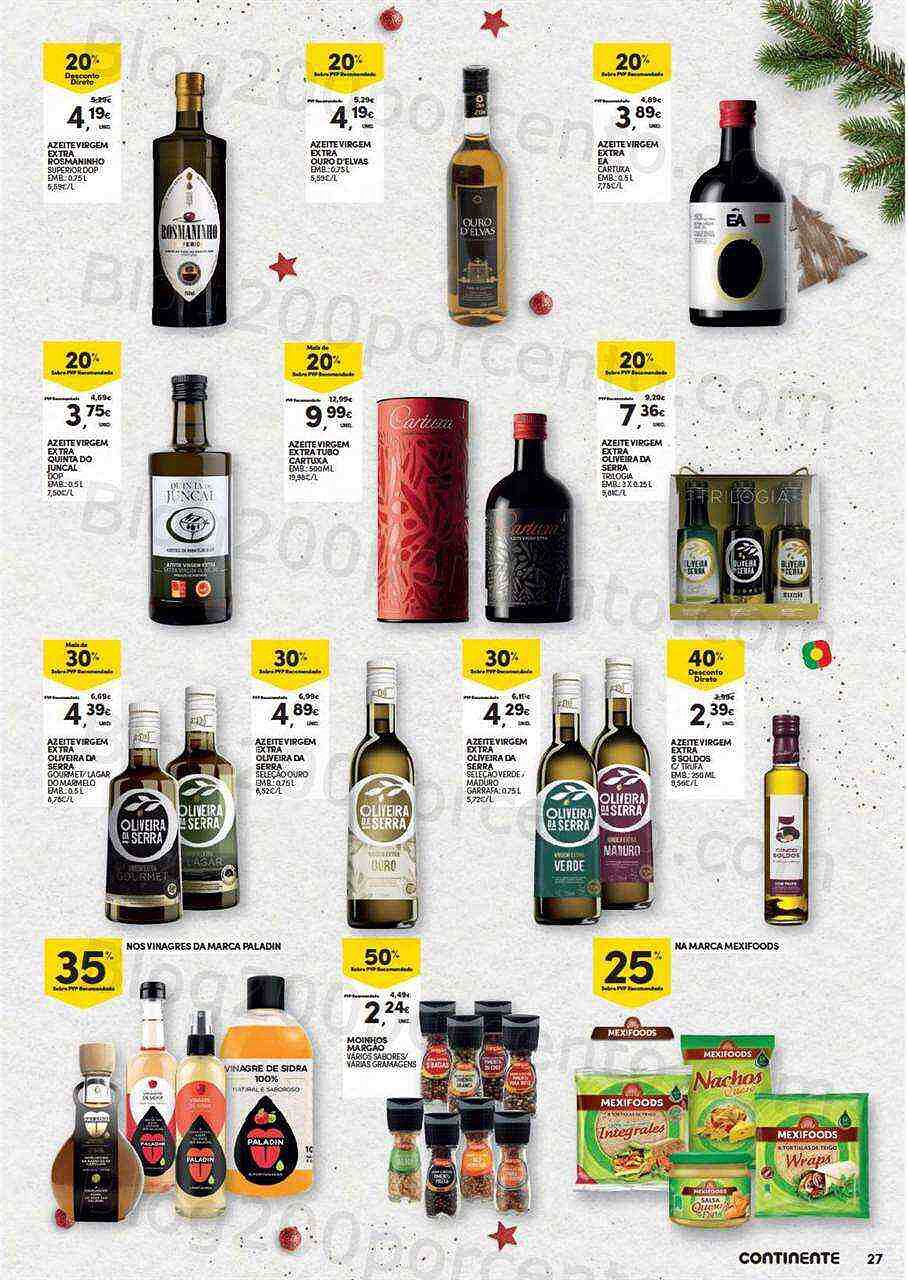 Antevisão Folheto CONTINENTE Natal Alimentar Promoções de 15 novembro a 24 dezembro
