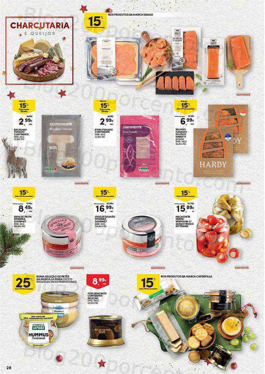 Antevisão Folheto CONTINENTE Natal Alimentar Promoções de 15 novembro a 24 dezembro