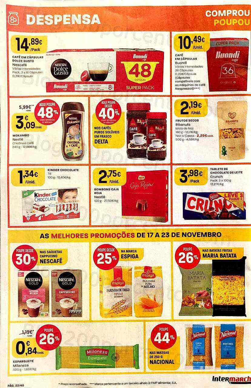 Antevisão Folheto INTERMARCHÉ Super Promoções de 17 a 23 novembro