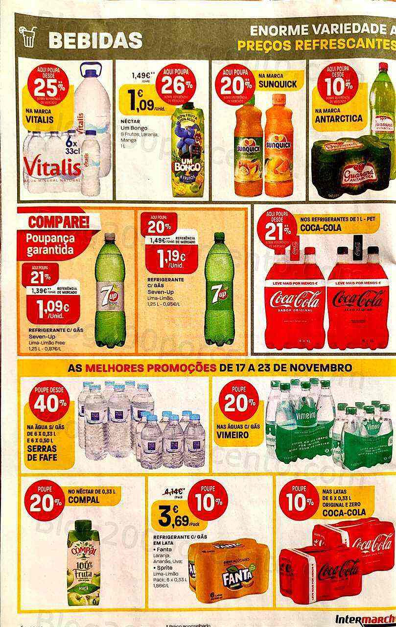 Antevisão Folheto INTERMARCHÉ Super Promoções de 17 a 23 novembro