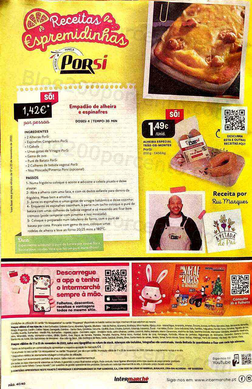 Antevisão Folheto INTERMARCHÉ Super Promoções de 17 a 23 novembro