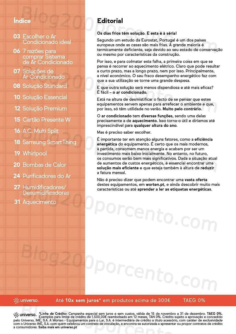 Antevisão Folheto WORTEN Aquecimento Promoções de 15 novembro a 31 dezembro