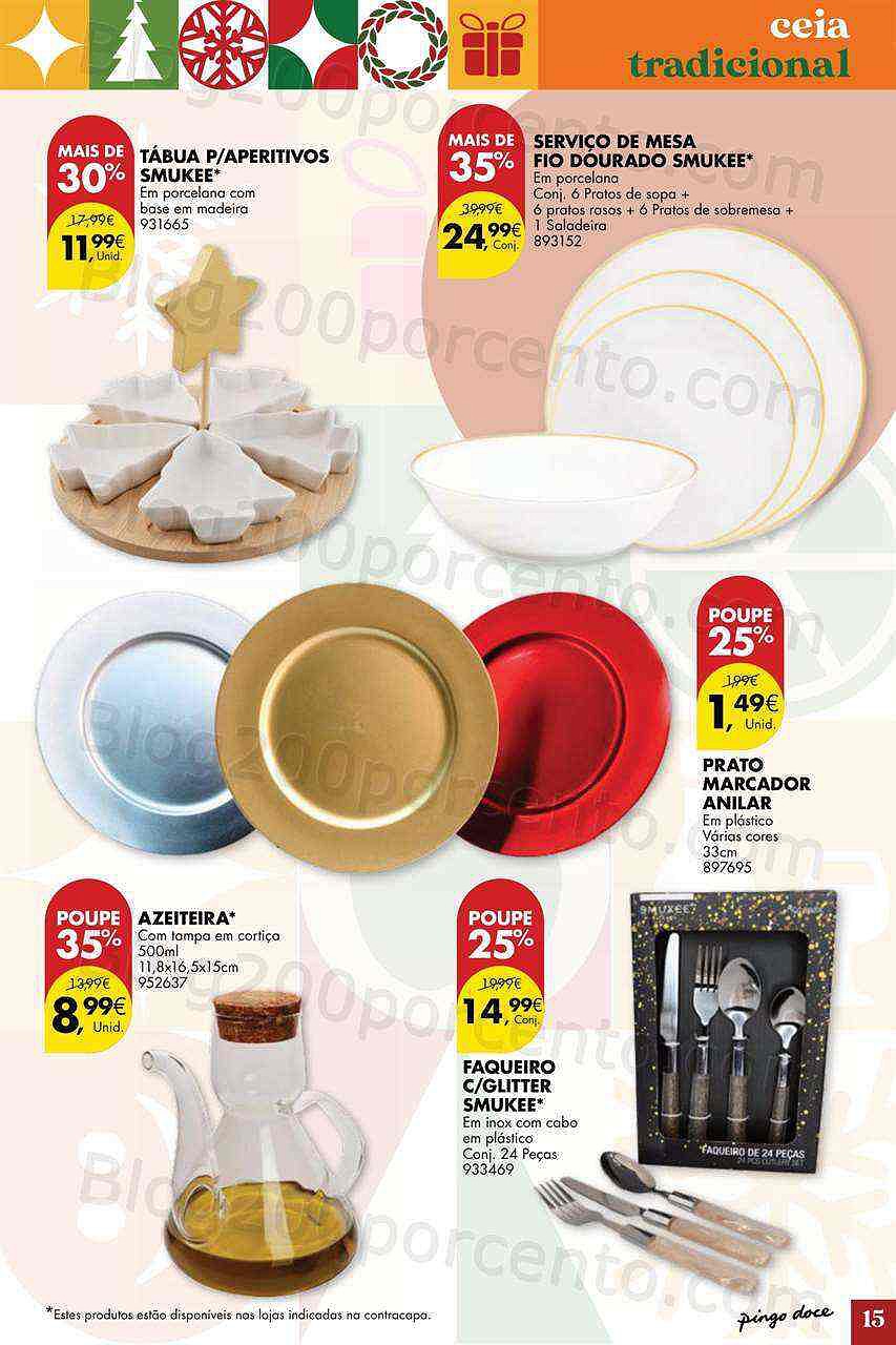 Antevisão Folheto PINGO DOCE Ofertas de Natal Promoções de 15 novembro a 24 dezembro