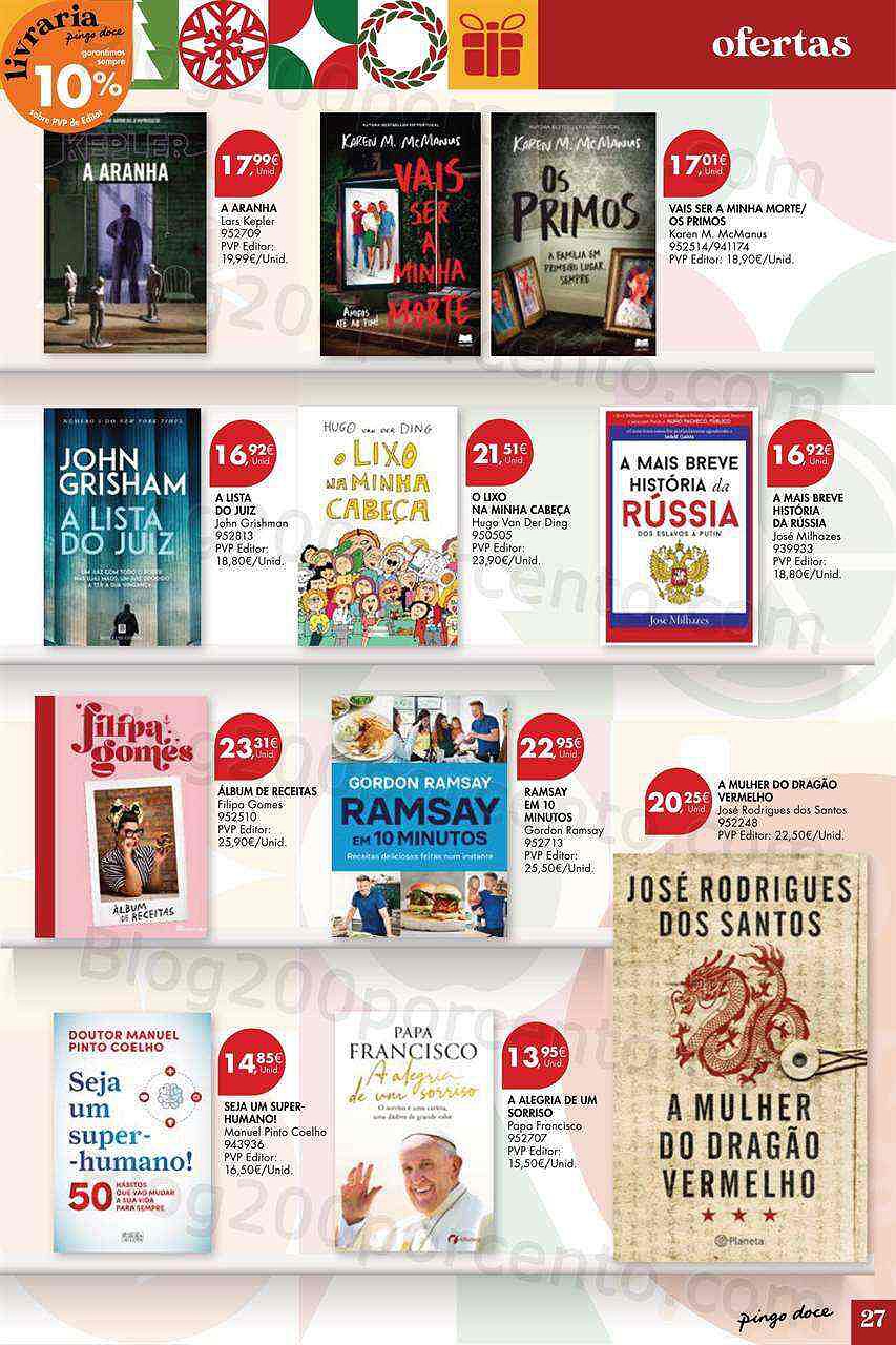 Antevisão Folheto PINGO DOCE Ofertas de Natal Promoções de 15 novembro a 24 dezembro