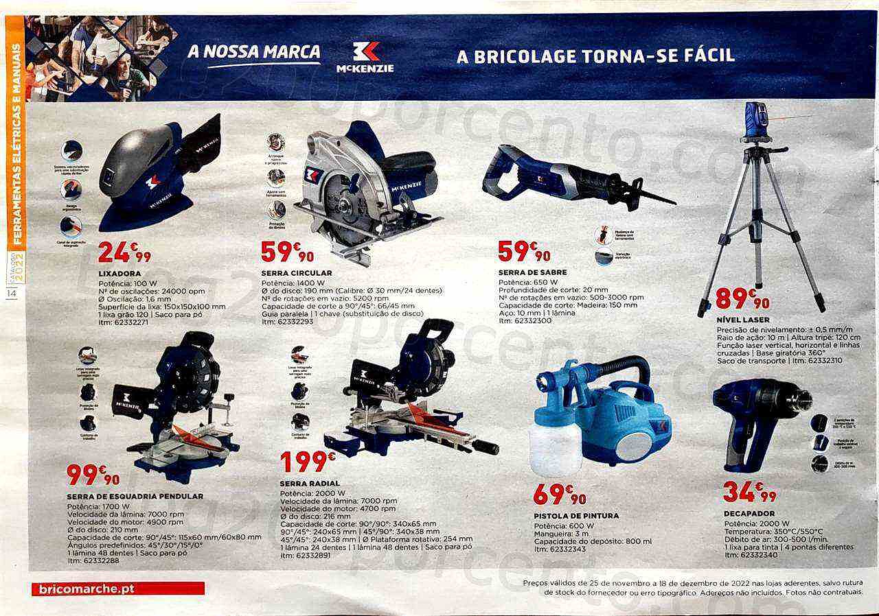 Antevisão Folheto BRICOMARCHÉ Promoções de 25 novembro a 18 dezembro