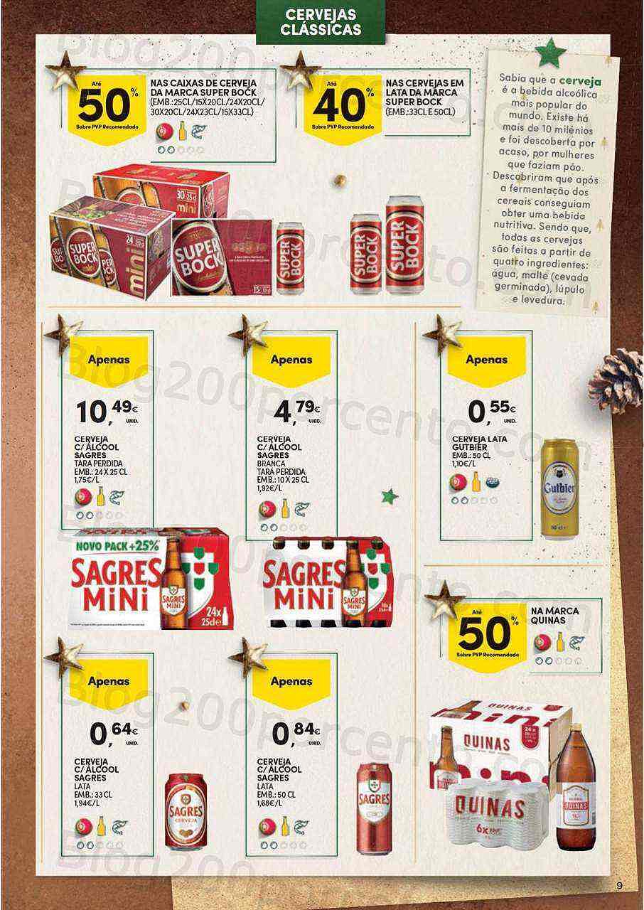 Antevisão Folheto CONTINENTE Especial Cervejas Promoções de 29 novembro a 31 dezembro