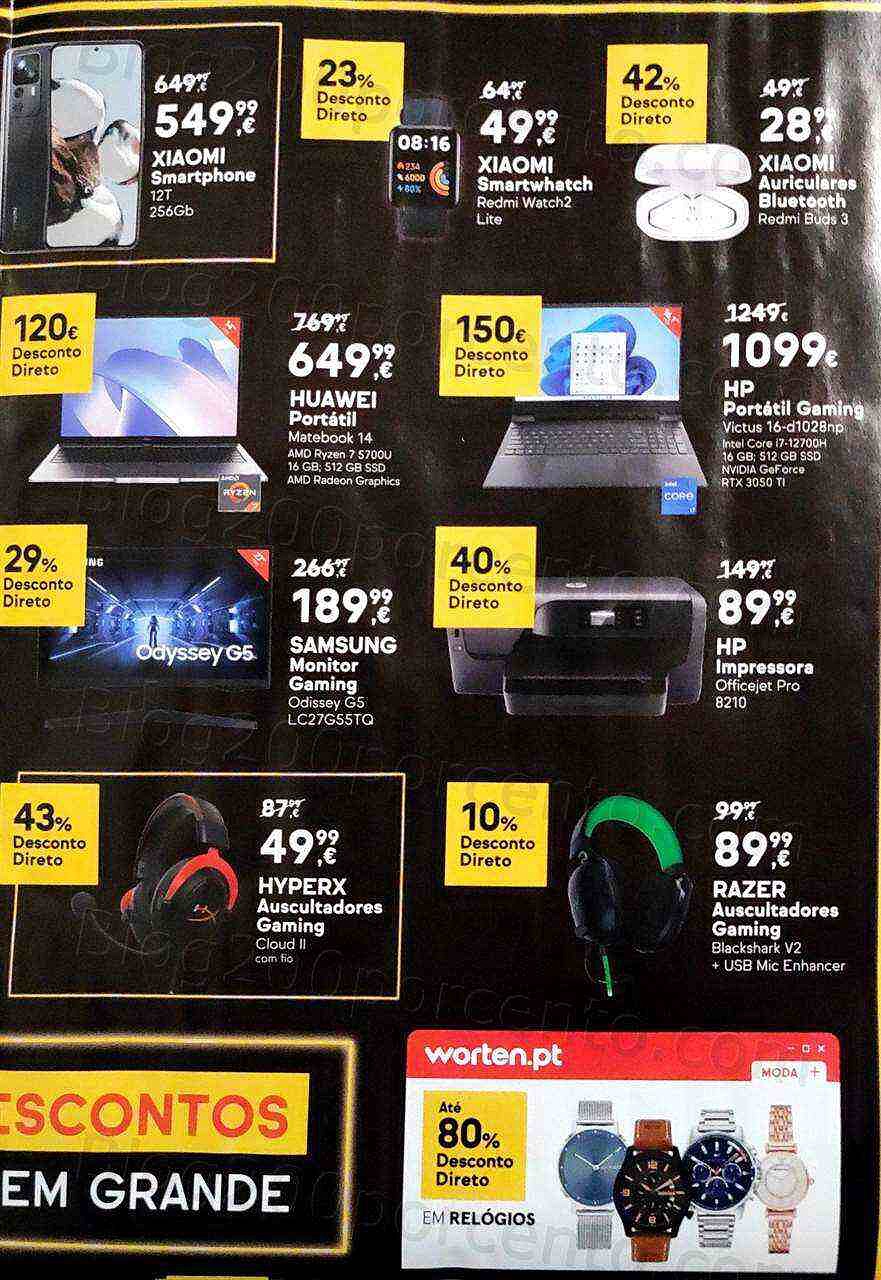 Antevisão Folheto WORTEN Black Friday Promoções de 24 a 28 novembro