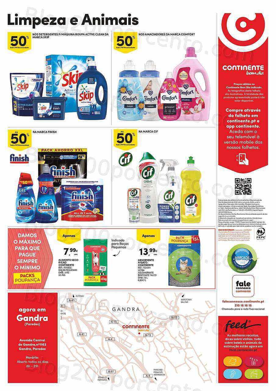 Antevisão Folheto CONTINENTE Abertura Gandra - Paredes Promoções de 16 a 26 dezembro