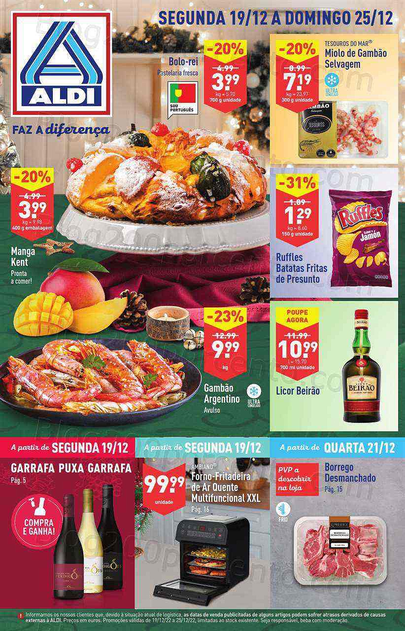 Antevisão Folheto ALDI Promoções de 19 a 25 dezembro