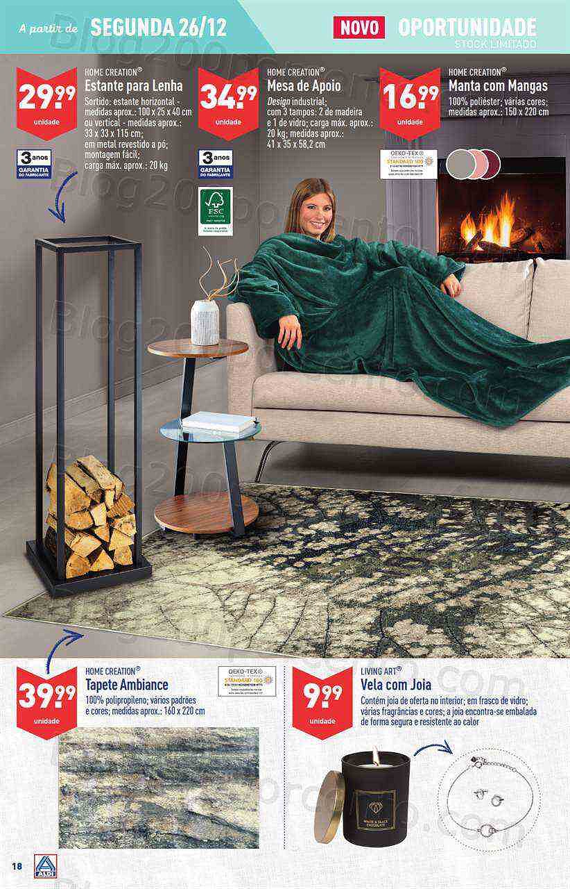 Antevisão Folheto ALDI Bazar Promoções a partir de 26 dezembro