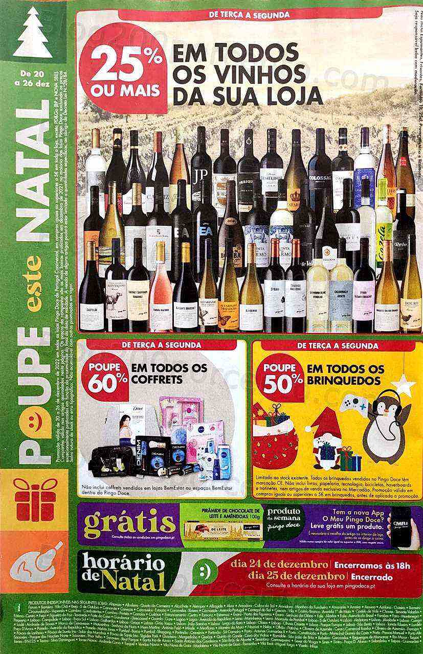 Antevisão Folheto PINGO DOCE Promoções de 20 a 26 dezembro